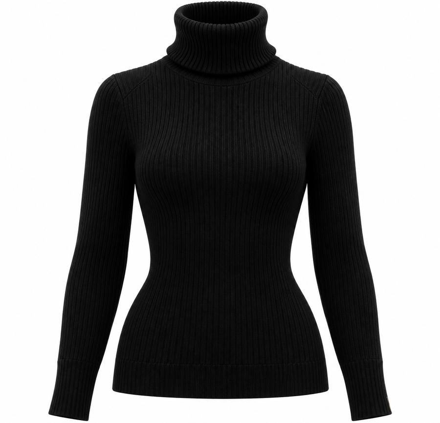 VENTE PARIS – THE ESSENCE | Luxury Ribbed Turtleneck