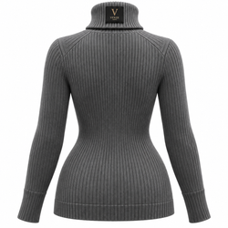VENTE PARIS – THE ESSENCE | Luxury Ribbed Turtleneck Grey