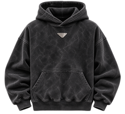 VENTE PARIS – THE ORIGIN | Heavyweight Hoodie – Washed Charcoal