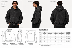 VENTE PARIS – THE ORIGIN | Heavyweight Hoodie – Washed Charcoal